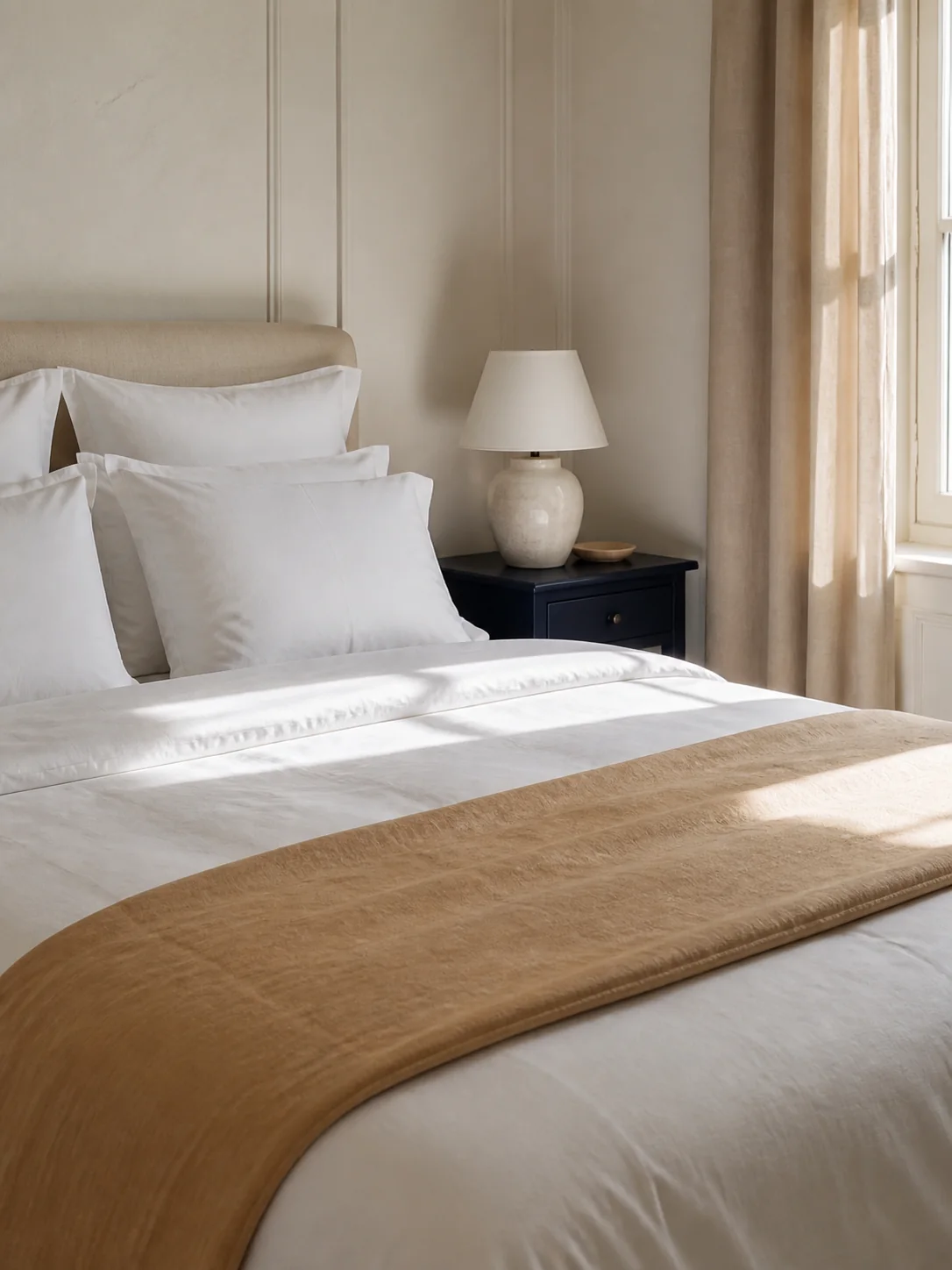 Chambre accueillante soigneusement préparée